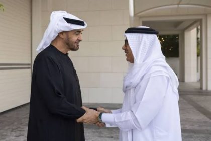 استقبال صاحب السمو الشيخ محمد بن زايد آل نهيان لوزير خارجية البحرين في أبوظبي
