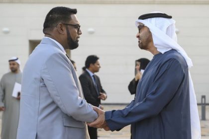 محمد بن زايد آل نهيان و محمد عرفان رئيس غويانا التعاونية