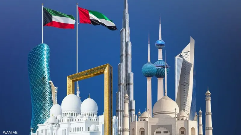 الإمارات تحتفل بمناسبة العيد الوطني الكويتي الـ64