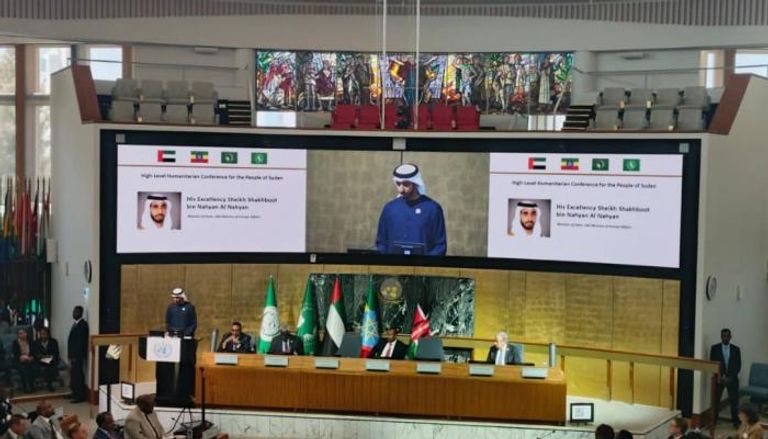 الشيخ شخبوط بن نهيان آل نهيان وزير الدولة الإماراتي يتحدث عن مساعدات إنسانية إماراتية للسودان