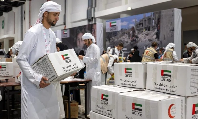 المساعدات الغذائية الرمضانية الإماراتية مستمرة إلى قطاع غزة